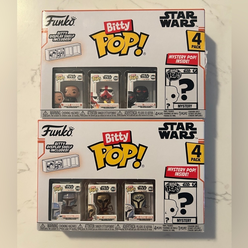 Funko Bitty Pop! Star Wars The Mandalorian Bundle, Collector’s Set, Rare- NIB